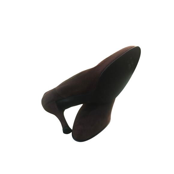 Brown Suede Stuart Weitzman ankle booties sz 9 fits 8.5 - Picture 6 of 8